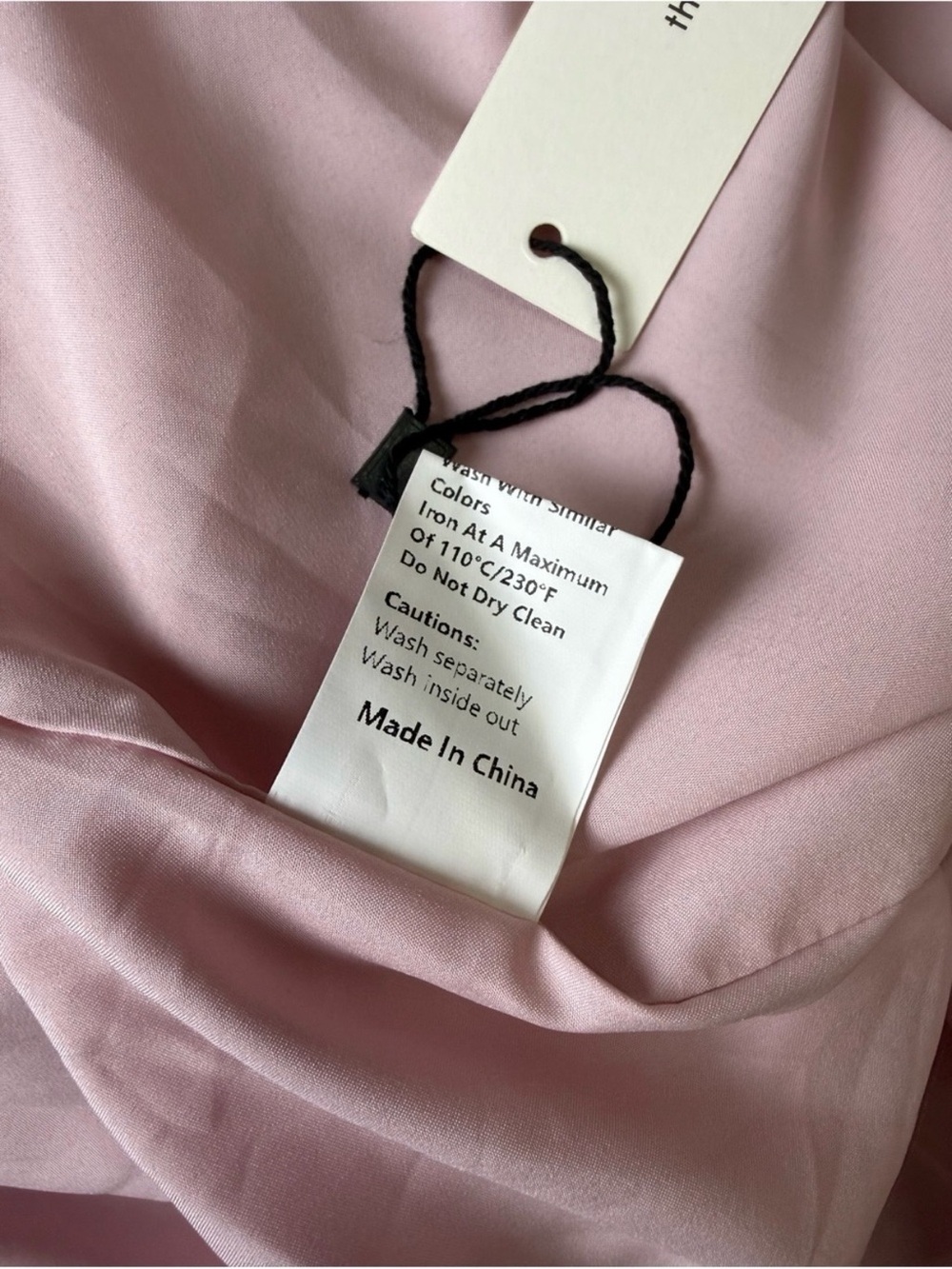Commense Dusty Rose Pink Smocked Waist Midi Dress Large NWT - Picture 11 of 11